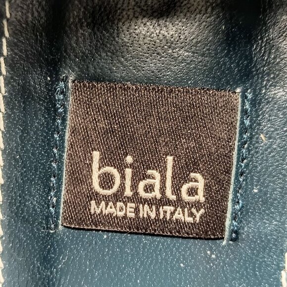 Biala Italian Burgundy Red Leather Heels - 7M - Picture 9 of 10